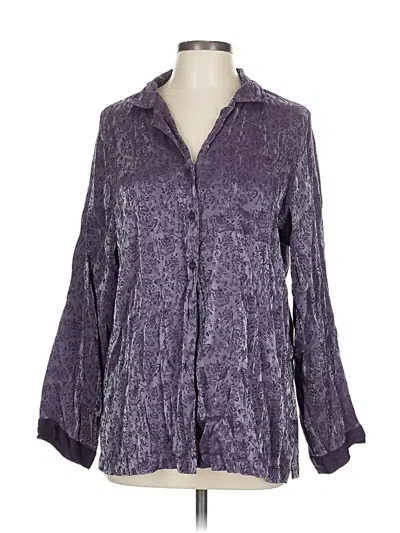 Pre-owned Assorted Brands 3/4 Sleeve Blouse In Purple