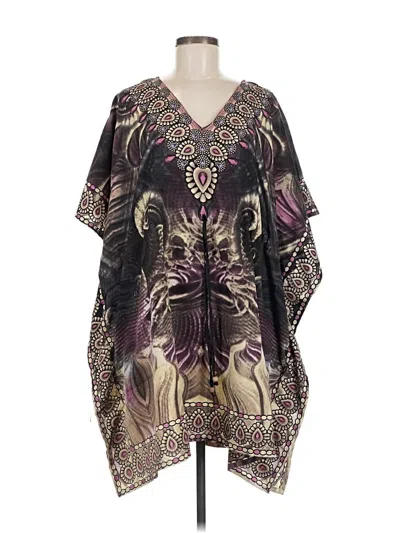 Pre-owned Assorted Brands 3/4 Sleeve Blouse In Purple