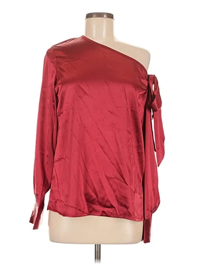 Pre-owned Assorted Brands 3/4 Sleeve Blouse In Red