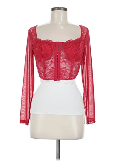 Assorted Brands 3/4 Sleeve Blouse In Red