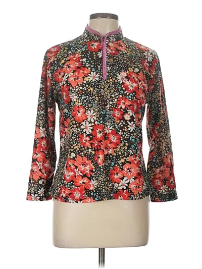 Pre-owned Assorted Brands 3/4 Sleeve Blouse In Red