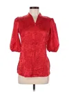 Assorted Brands 3/4 Sleeve Blouse In Red