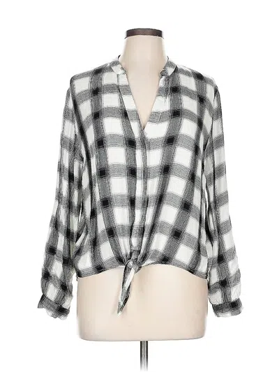 Pre-owned Assorted Brands 3/4 Sleeve Blouse In Silver