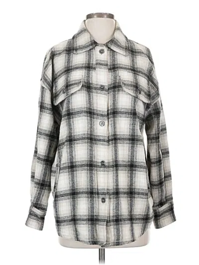 Pre-owned Assorted Brands 3/4 Sleeve Blouse In Silver