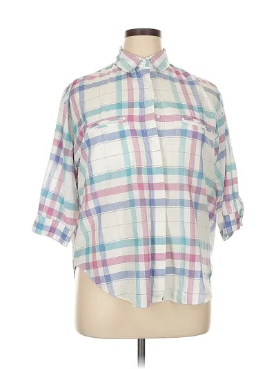 Pre-owned Assorted Brands 3/4 Sleeve Blouse In White