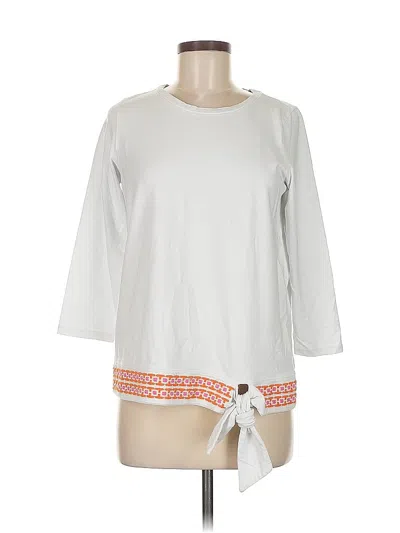 Pre-owned Assorted Brands 3/4 Sleeve Blouse In White