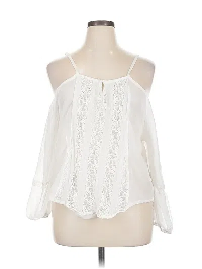 Pre-owned Assorted Brands 3/4 Sleeve Blouse In White
