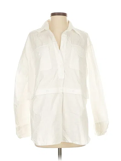 Pre-owned Assorted Brands 3/4 Sleeve Blouse In White