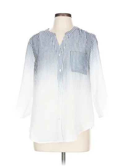 Pre-owned Assorted Brands 3/4 Sleeve Blouse In White