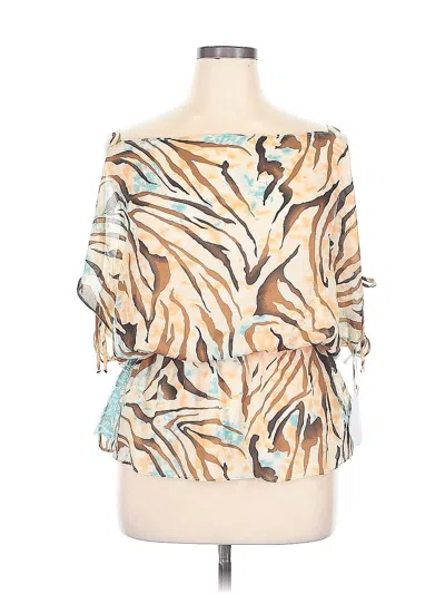 Assorted Brands 3/4 Sleeve Blouse In White