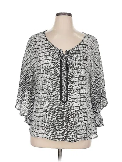 Pre-owned Assorted Brands 3/4 Sleeve Blouse In White