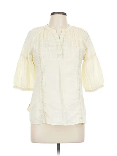 Pre-owned Assorted Brands 3/4 Sleeve Blouse In White