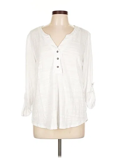Pre-owned Assorted Brands 3/4 Sleeve Blouse In White
