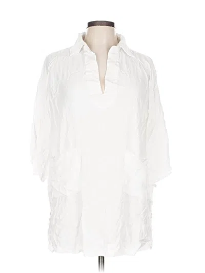 Pre-owned Assorted Brands 3/4 Sleeve Blouse In White