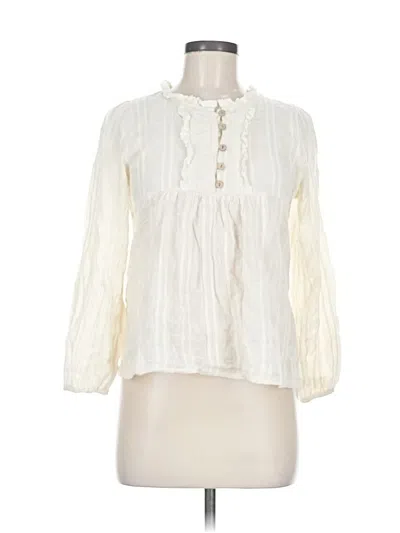 Pre-owned Assorted Brands 3/4 Sleeve Blouse In White