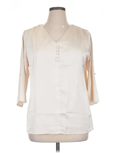 Assorted Brands 3/4 Sleeve Blouse In White