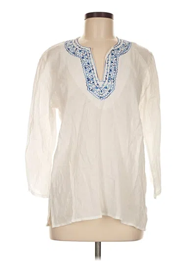 Pre-owned Assorted Brands 3/4 Sleeve Blouse In White