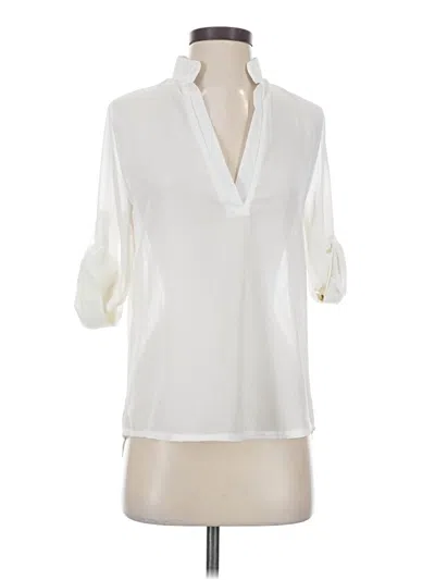 Pre-owned Assorted Brands 3/4 Sleeve Blouse In White