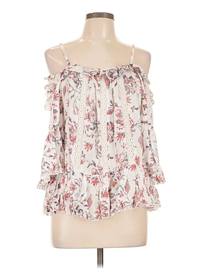 Pre-owned Assorted Brands 3/4 Sleeve Blouse In White