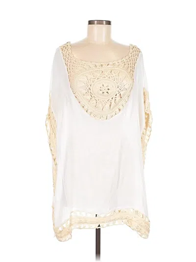Pre-owned Assorted Brands 3/4 Sleeve Blouse In White