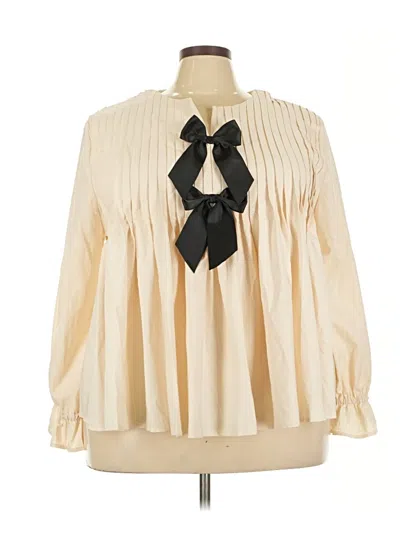 Pre-owned Assorted Brands 3/4 Sleeve Blouse In White