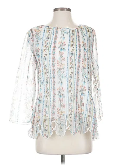 Assorted Brands 3/4 Sleeve Blouse In White