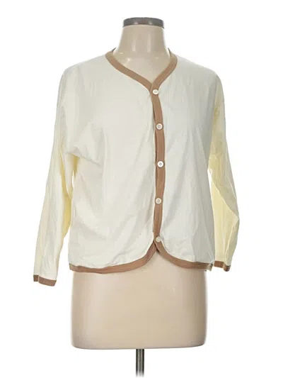 Pre-owned Assorted Brands 3/4 Sleeve Blouse In White