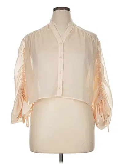 Pre-owned Assorted Brands 3/4 Sleeve Blouse In White