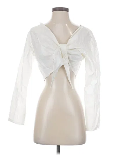 Pre-owned Assorted Brands 3/4 Sleeve Blouse In White