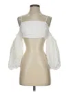Assorted Brands 3/4 Sleeve Blouse In White