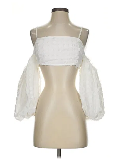 Assorted Brands 3/4 Sleeve Blouse In White