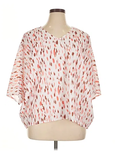 Pre-owned Assorted Brands 3/4 Sleeve Blouse In White