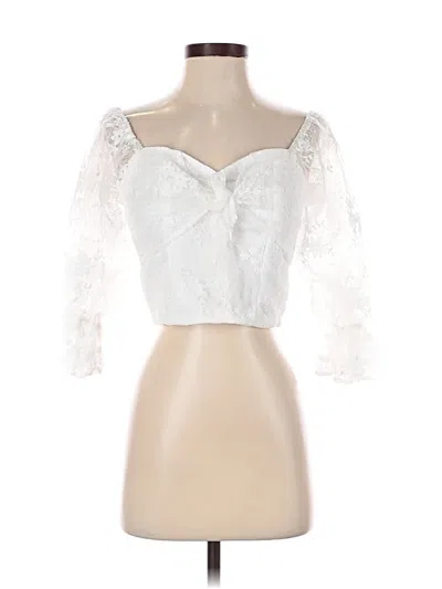 Assorted Brands 3/4 Sleeve Blouse In White