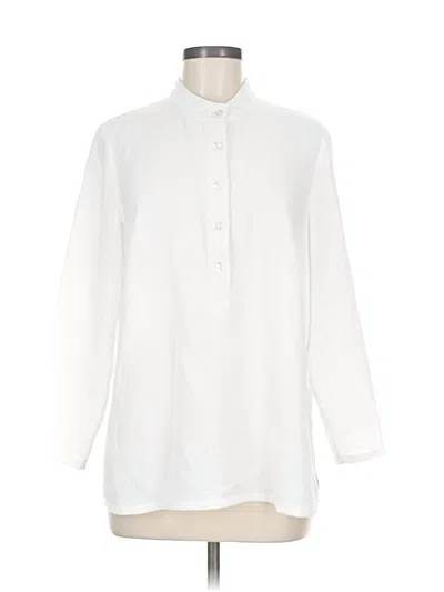 Pre-owned Assorted Brands 3/4 Sleeve Blouse In White