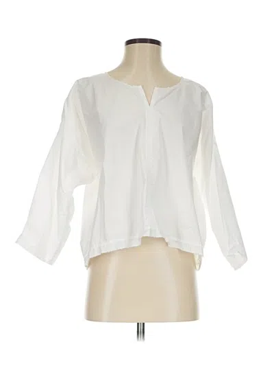 Pre-owned Assorted Brands 3/4 Sleeve Blouse In White