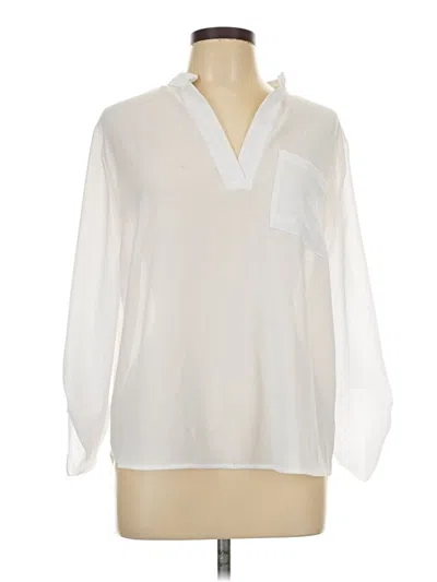 Pre-owned Assorted Brands 3/4 Sleeve Blouse In White