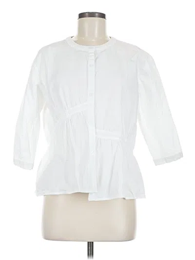 Pre-owned Assorted Brands 3/4 Sleeve Blouse In White