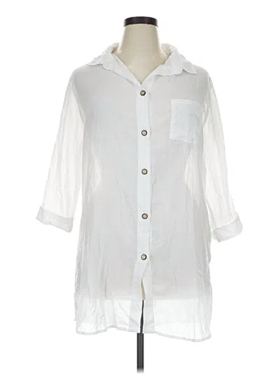 Pre-owned Assorted Brands 3/4 Sleeve Blouse In White