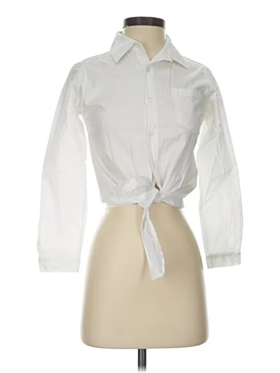 Pre-owned Assorted Brands 3/4 Sleeve Blouse In White