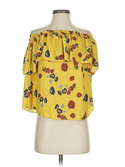 Pre-owned Assorted Brands 3/4 Sleeve Blouse In Yellow