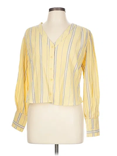 Pre-owned Assorted Brands 3/4 Sleeve Blouse In Yellow
