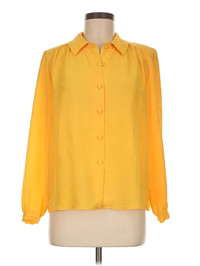 Pre-owned Assorted Brands 3/4 Sleeve Blouse In Yellow