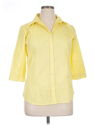 Pre-owned Assorted Brands 3/4 Sleeve Blouse In Yellow