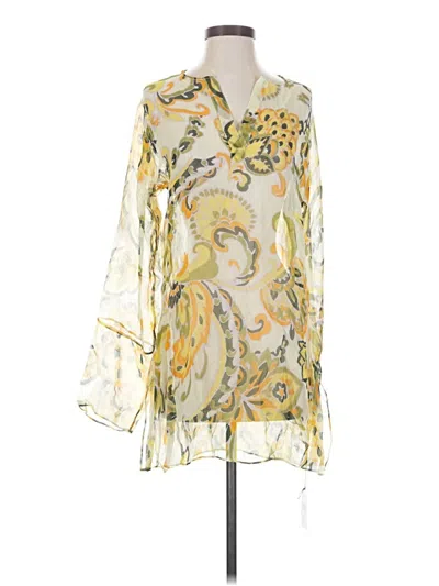 Assorted Brands 3/4 Sleeve Blouse In Yellow