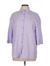 Assorted Brands 3/4 Sleeve Button Down Shirt In Purple