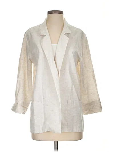 Pre-owned Assorted Brands 3/4 Sleeve Button Down Shirt In White