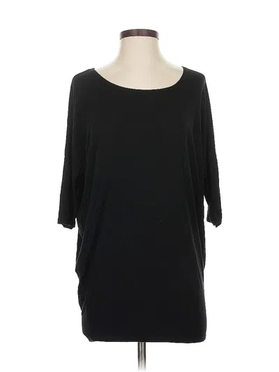 Pre-owned Assorted Brands 3/4 Sleeve T-shirt In Black