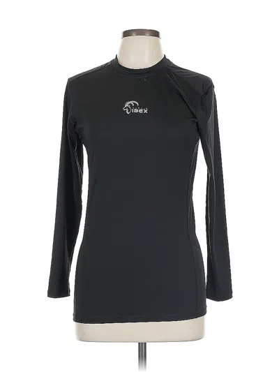 Pre-owned Assorted Brands 3/4 Sleeve T-shirt In Black