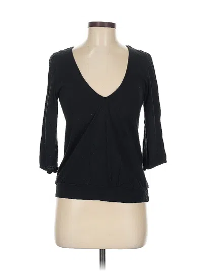 Pre-owned Assorted Brands 3/4 Sleeve T-shirt In Black