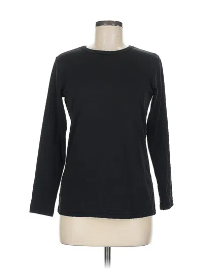 Pre-owned Assorted Brands 3/4 Sleeve T-shirt In Black